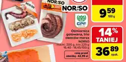 Carrefour Ośmiornica gotowana, trio owoców morza NORSO oferta
