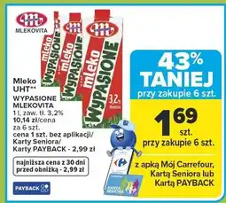 Carrefour Mleko UHT wypaśione oferta