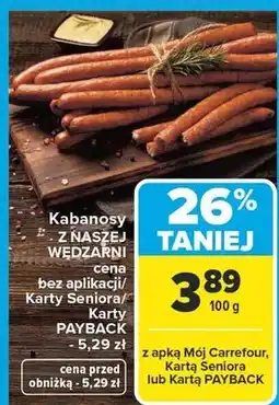 Carrefour Kabanosy z naszej wędźarni oferta