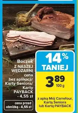 Carrefour Boczek z naszej wędźarni oferta