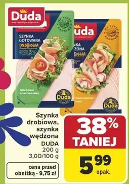 Carrefour Szynka drobiowa, szynka wędzona oferta