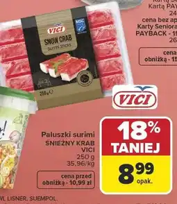 Carrefour Paluszki surimi śnieżny krab oferta