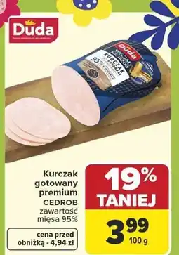 Carrefour Kurczak gotowany premium cedrob zawartość mięsa 95% oferta