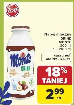 Carrefour Napój mleczny Drink Monte oferta