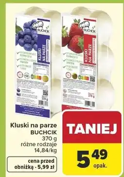 Carrefour Kluski na parze różne rodzaje oferta
