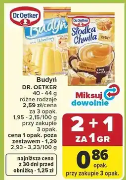 Carrefour Budyń smak waniliowy oferta