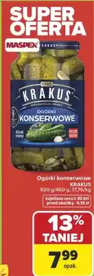 Carrefour Ogórki konserwowe oferta