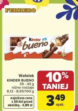 Carrefour Wafelek bueno różne rodzaje oferta