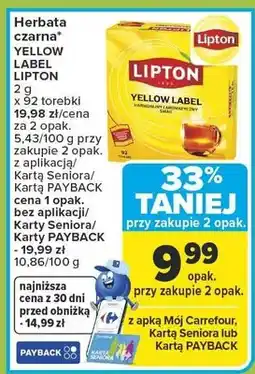 Carrefour Herbata czarna Yellow Label oferta