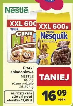 Carrefour Płatki śniadaniowe różne rodzaje oferta