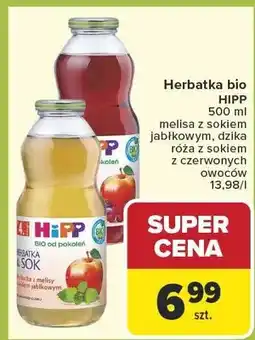 Carrefour Herbatka bio melisa z sokiem jabłkowym oferta
