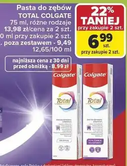 Carrefour Pasta do zębów Total Original oferta