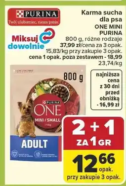Carrefour Karma sucha dla psa One Mini Adult oferta
