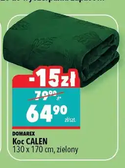 Biedronka Koc Galen 130 x 170 cm, zielony oferta