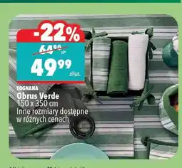 Biedronka Obrus Verde 150 x 350 cm Inne rozmiary dostępne w różnych cenach oferta
