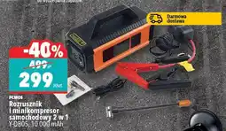 Biedronka Rozrusznik i minikompresor samochodowy 2 w 1 Y-OB05, 10000 mAh oferta
