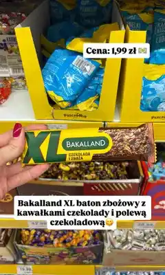 Dino Baton zbożowy z kawałkami czekolady i polewą czekoladową XL oferta