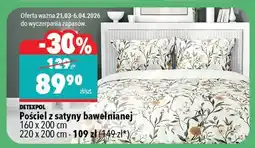 Biedronka Pościel z satyny bawełnianej 160 x 200 cm 220 x 200 cm - 109 zł (149 zł*) oferta