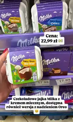 Dino Czekoladowe jajka Egg'n'Spoon z kremem mlecznym oferta