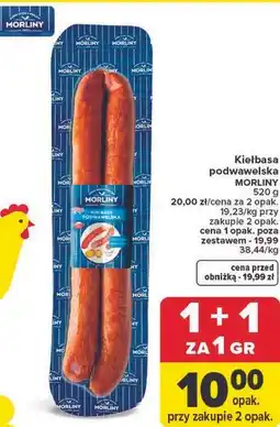 Carrefour Kiełbasa podwawelska MORLINY oferta