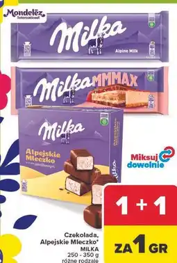 Carrefour Czekolada, Alpejskie Mleczko oferta
