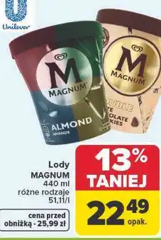 Carrefour Lody MAGNUM 440 ml różne rodzaje oferta