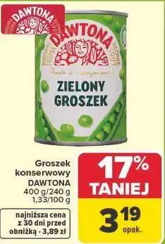 Carrefour Groszek konserwowy DAWTONA oferta