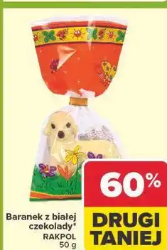 Carrefour Baranek z białej czekolady oferta