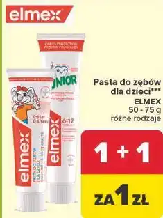 Carrefour Pasta do zębów dla dzieci*** ELMEX oferta