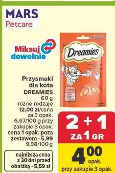 Carrefour Przysmaki dla kota DREAMIES oferta
