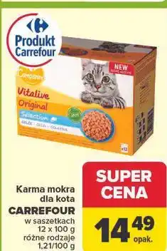 Carrefour Karma mokra dla kota CARREFOUR oferta