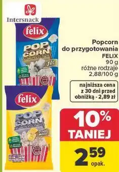 Carrefour Popcorn do przygotowania FELIX oferta
