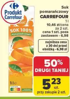 Carrefour Sok pomarańczowy oferta