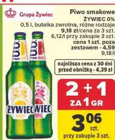 Carrefour Piwo smakowe ŻYWIEC 0% oferta