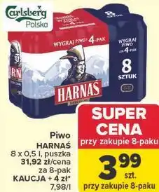 Carrefour Piwo HARNAŚ 8 x 0,5 l, puszka oferta