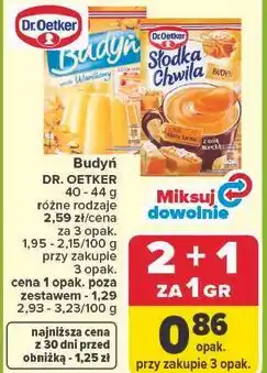 Carrefour Budyń DR. OETKER oferta