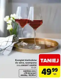 Carrefour Komplet kieliszków do wina, szampana linia AWANT GARDE 6 szt oferta