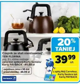 Carrefour Czajnik ze stali nierdzewnej oferta