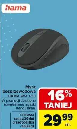 Carrefour Mysz bezprzewodowa HAMA WM-400 oferta