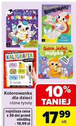 Carrefour Kolorowanka dla dzieci oferta