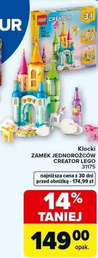 Carrefour Klocki ZAMEK JEDNOROŻCÓW CREATOR oferta