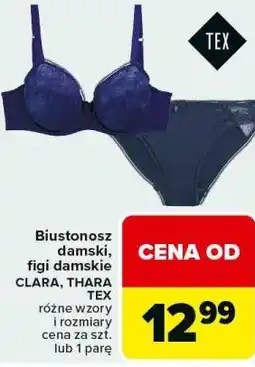 Carrefour Biustonosz damski, figi damskie CLARA, THARA TEX oferta