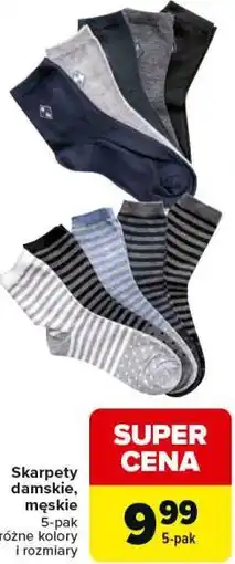 Carrefour Skarpety damskie, męskie 5-pak oferta