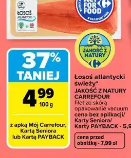 Carrefour Market Łosoś atlantycki świeży oferta
