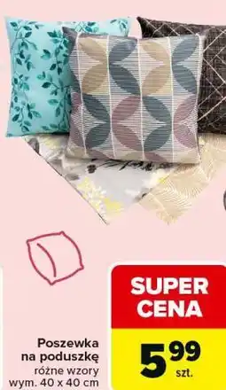 Carrefour Poszewka na poduszkę oferta