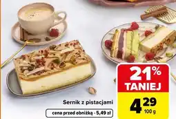 Carrefour Market Sernik z pistacjami oferta