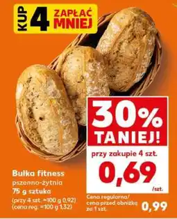 Kaufland Bułka fitness pszenno-żytnia 75 g sztuka oferta