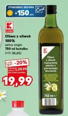 Kaufland Oliwa z oliwek 100% extra virgin 750 ml butelka oferta