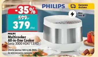 PHILIPS Multicooker All-in-One Cooker Seria 3000 HD4713/40
