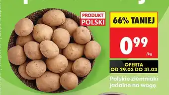 Biedronka Ziemniaki jadalne na wagę oferta